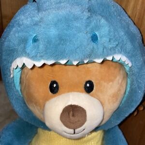 SPARK Create Imagine Stuffed Teddy Bear W/ Dinosaur Costume Bear Plush‎ Toy 19"